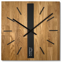 Drevené nástenné hodiny Oak Classic 50cm Flexistyle z250a